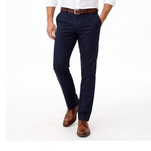 Dior Uniforme Mens Navy Blue Slim Fit Tailored Trousers Pants size 48